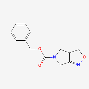 molecular formula C13H14N2O3 B1382740 Benzyl 3a,4-dihydro-3H-pyrrolo[3,4-c]isoxazole-5(6H)-carboxylate CAS No. 1463484-39-0