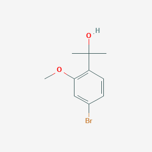 molecular formula C10H13BrO2 B1382742 2-(4-Bromo-2-methoxyphenyl)propan-2-ol CAS No. 1467060-94-1