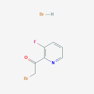 molecular formula C7H6Br2FNO B1382744 2-Bromo-1-(3-fluoro-pyridin-2-yl)-ethanone hydrobromide CAS No. 1795174-00-3