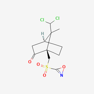 (1R,4S)-7-(dichloromethyl)-7-methyl-1-(oxaziren-3-ylsulfonylmethyl)bicyclo[2.2.1]heptan-2-one