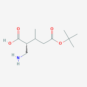 (R)-2-((Boc-amino)methyl)-3-methylbutyr