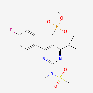 P-[[4-(4-Fluorophenyl)-6-(1-methylethyl)-2-[methyl(methylsulfonyl)amino]-5-pyrimidinyl]methyl]phosphonic acid dimethyl ester