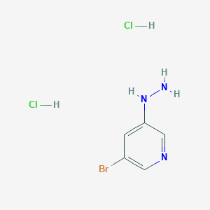 molecular formula C5H8BrCl2N3 B1382751 (5-Bromo-pyridin-3-yl)-hydrazine dihydrochloride CAS No. 1427195-27-4