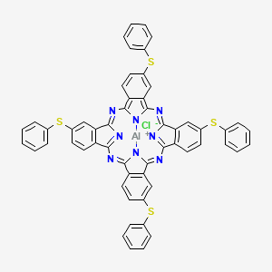 molecular formula C56H32AlClN8S4 B13827533 Aluminum 2,9,16,23-tetrakis(phenylthio)-29 H,31 h-phthalocyanine chloride 