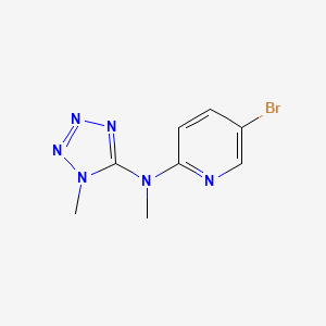 molecular formula C8H9BrN6 B1382756 5-bromo-N-methyl-N-(1-methyl-1H-1,2,3,4-tetrazol-5-yl)pyridin-2-amine CAS No. 1428960-81-9
