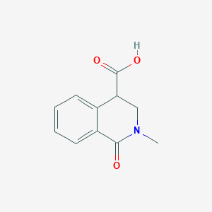 molecular formula C11H11NO3 B1382762 2-Methyl-1-oxo-1,2,3,4-tetrahydroisoquinoline-4-carboxylic acid CAS No. 1134335-04-8
