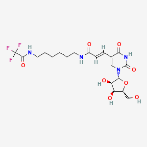 5-[3-Oxo-3-[[6-[trifluoracetylamino]hexyl]amino]-1-propenyl]uridine