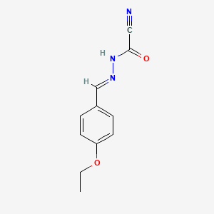 molecular formula C11H11N3O2 B13827634 Acetonitrile,[[(4-ethoxyphenyl)methylene]hydrazinyl]oxo- 