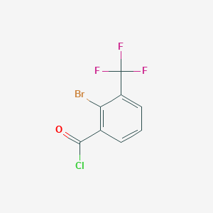 molecular formula C8H3BrClF3O B1382765 2-溴-3-(三氟甲基)苯甲酰氯 CAS No. 1214376-97-2