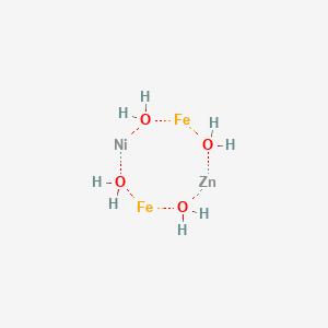 molecular formula Fe2H8NiO4Zn B13827658 iron;nickel;zinc;tetrahydrate 