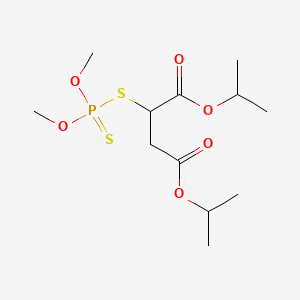 molecular formula C12H23O6PS2 B13827673 O,O-Dimethyl S-(1,2-dicarbisopropoxy)ethyl phosphorodithioate CAS No. 3700-90-1