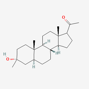 1-[(3R,5S,8R,9S,10S,13S,14S)-3-hydroxy-3,10,13-trimethyl-1,2,4,5,6,7,8,9,11,12,14,15,16,17-tetradecahydrocyclopenta[a]phenanthren-17-yl]ethanone