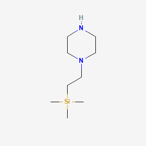 molecular formula C9H22N2Si B13827707 Trimethyl(2-piperazin-1-ylethyl)silane 