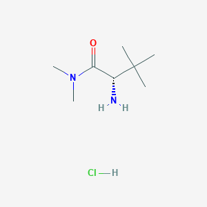 molecular formula C8H19ClN2O B1382772 (2S)-2-氨基-N,N,3,3-四甲基丁酰胺盐酸盐 CAS No. 154830-98-5