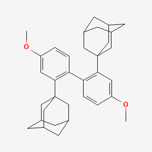 molecular formula C34H42O2 B13827745 1-[2-[2-(1-Adamantyl)-4-methoxyphenyl]-5-methoxyphenyl]adamantane 