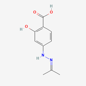 molecular formula C10H12N2O3 B13827748 Salicylic acid, 4-isopropylidenehydrazino- 