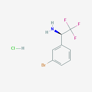 molecular formula C8H8BrClF3N B1382778 (R)-1-(3-Bromo-phenyl)-2,2,2-trifluoro-ethylamine hydrochloride CAS No. 842169-97-5