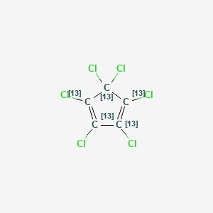 molecular formula C5Cl6 B13827790 Perchlorocyclopentadiene-13C5 