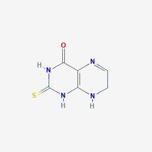 molecular formula C6H6N4OS B13827829 4(1H)-Pteridinone,2,3,7,8-tetrahydro-2-thioxo-(9CI) 