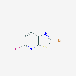 molecular formula C6H2BrFN2S B1382783 2-Bromo-5-fluoro-thiazolo[5,4-b]pyridine CAS No. 1440427-79-1