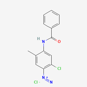 4-Benzamido-2-chloro-5-methylbenzenediazonium chloride