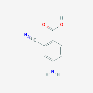 molecular formula C8H6N2O2 B1382793 4-Amino-2-cyanobenzoic acid CAS No. 1369820-01-8
