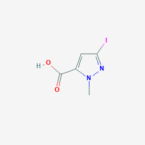 molecular formula C5H5IN2O2 B1382796 3-iodo-1-methyl-1H-pyrazole-5-carboxylic acid CAS No. 2060062-17-9