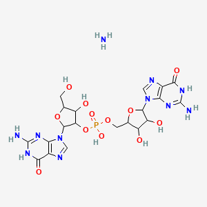 [5-(2-amino-6-oxo-1H-purin-9-yl)-3,4-dihydroxyoxolan-2-yl]methyl [2-(2-amino-6-oxo-1H-purin-9-yl)-4-hydroxy-5-(hydroxymethyl)oxolan-3-yl] hydrogen phosphate;azane