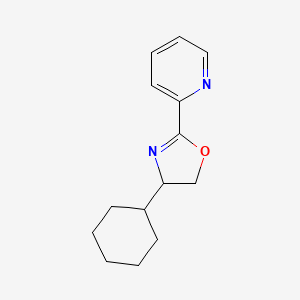 2-[(4S)-4-Cyclohexyl-4,5-dihydro-1,3-oxazol-2-yl]pyridine