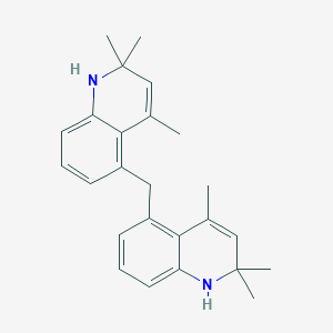 molecular formula C25H30N2 B13828001 2,2,4-trimethyl-5-[(2,2,4-trimethyl-1H-quinolin-5-yl)methyl]-1H-quinoline 