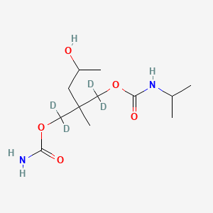 [2-(Carbamoyloxy-dideuteriomethyl)-1,1-dideuterio-4-hydroxy-2-methylpentyl] N-propan-2-ylcarbamate