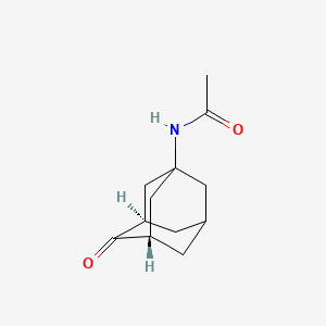 molecular formula C12H17NO2 B13828056 N-[(3R,5S)-4-oxo-1-adamantyl]acetamide 