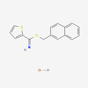 Naphthalen-2-ylmethyl thiophene-2-carbimidothioate hydrobromide