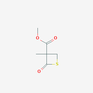 3-Thietanecarboxylicacid,3-methyl-2-oxo-,methylester(9CI)