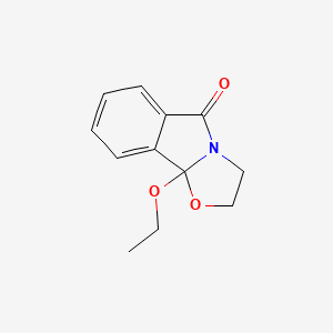 molecular formula C12H13NO3 B13828363 9b-Ethoxy-2,3-dihydro-[1,3]oxazolo[2,3-a]isoindol-5-one 