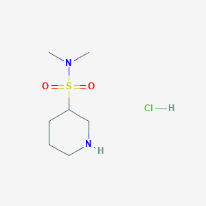 molecular formula C7H17ClN2O2S B1382840 N,N-二甲基哌啶-3-磺酰胺盐酸盐 CAS No. 1803599-47-4
