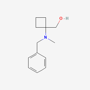 molecular formula C13H19NO B1382843 {1-[Benzyl(methyl)amino]cyclobutyl}methanol CAS No. 1803570-49-1