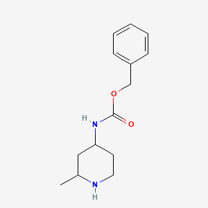 (2R,4R)-(2-Methyl-piperidin-4-yl)-carbamic acid benzyl ester