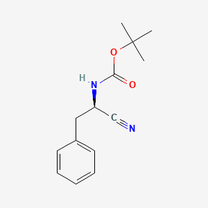 tert-butyl N-[(1R)-1-cyano-2-phenylethyl]carbamate