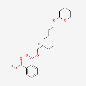 2-[2-Ethyl-6-(oxan-2-yloxy)hexoxy]carbonylbenzoic acid