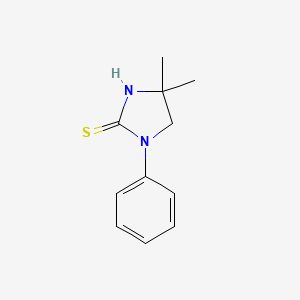 2-Imidazolidinethione, 4,4-dimethyl-1-phenyl-