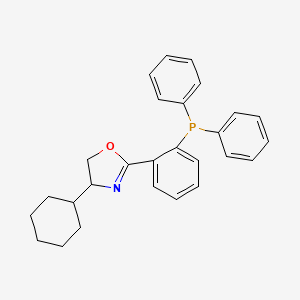 [2-(4-Cyclohexyl-4,5-dihydro-1,3-oxazol-2-yl)phenyl]-diphenylphosphane