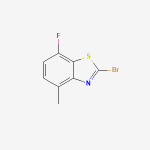 molecular formula C8H5BrFNS B1382857 2-溴-7-氟-4-甲基苯并噻唑 CAS No. 1019108-45-2
