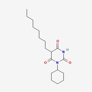 molecular formula C18H30N2O3 B13828586 1-Cyclohexyl-5-octylbarbituric acid CAS No. 4256-26-2