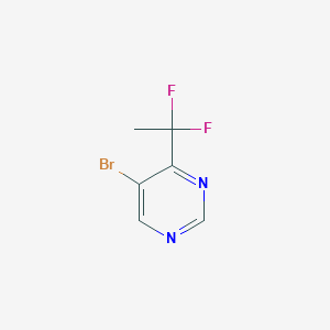 molecular formula C6H5BrF2N2 B1382859 5-Bromo-4-(1,1-difluoroethyl)pyrimidine CAS No. 1823642-95-0