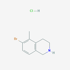 molecular formula C10H13BrClN B1382864 6-溴-5-甲基-1,2,3,4-四氢异喹啉盐酸盐 CAS No. 1823562-09-9