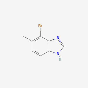 molecular formula C8H7BrN2 B1382865 4-bromo-5-methyl-1H-1,3-benzodiazole CAS No. 1360963-03-6
