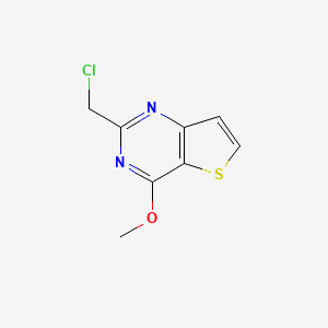 molecular formula C8H7ClN2OS B1382866 2-Chloromethyl-4-methoxy-thieno[3,2-d]pyrimidine CAS No. 1421311-90-1