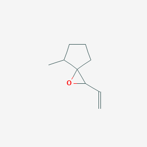 B138287 2-Ethenyl-4-methyl-1-oxaspiro[2.4]heptane CAS No. 138352-39-3