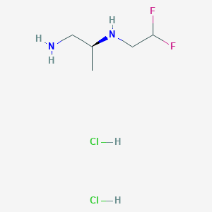 molecular formula C5H14Cl2F2N2 B1382872 [(2S)-1-aminopropan-2-yl](2,2-difluoroethyl)amine dihydrochloride CAS No. 1799374-54-1